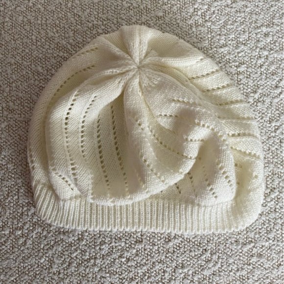 Cream Crochet Beanie - Picture 1 of 1